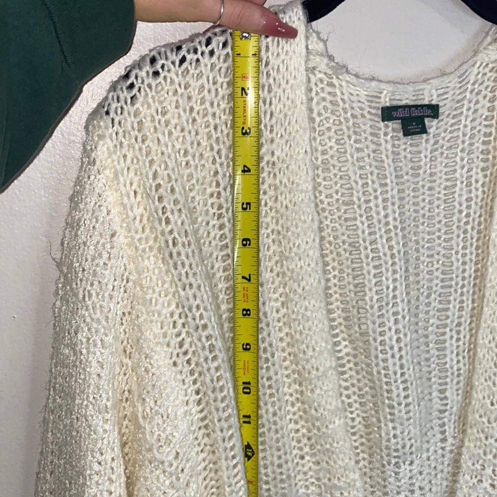 💋Wild fable white knitted sweater! - Picture 4 of 6